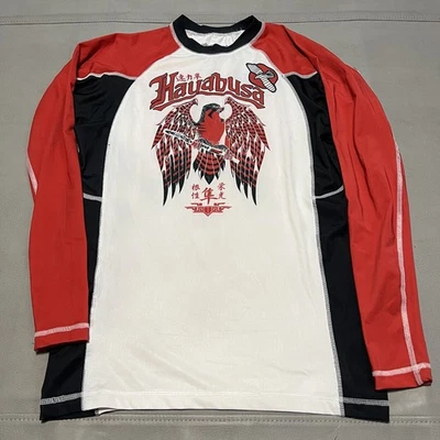 Hayabusa Jiu-Jitsu Men Red Long Sleeve Polyester BJJ MMA Combat Muay Thai-S-9872 - Image 1 of 4
