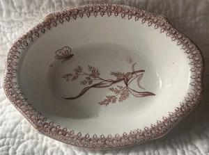 Antike SEIFENSCHALE ÄSTHETISCH Uhrwerk 1878 SOMMERZEIT Schmetterlinge T&R Boote ~ RAR - Bild 1 von 9