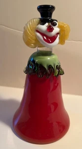 Murano Glas Clown Glocke 7 cm Top Zustand - Bild 1 von 7