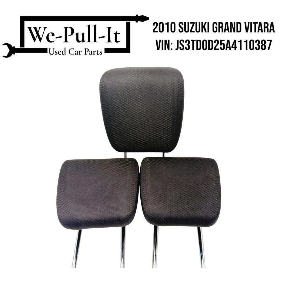 2010 Suzuki Grand Vitara Rear 2nd Row Headrest SET OEM - Image 1 of 4