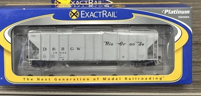 ExactRail Platinum HO EP-80195-4 PS-2CD 4427 Covered Hopper D&RGW #15031 NIB - Image 1 of 3