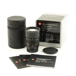 LEICA 90MM F2 APO-SUMMICRON-M ASPH NEGRO 6 BITS + CAJA 11884 #3834 - Imagen 1 de 4