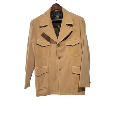 Chaqueta De Colección Brad Whitney Para Hombre 44 Tostada Imitación Gamuza Años 70 Rockabilly Disco Western Foto 1 de 4