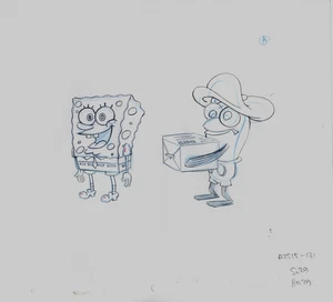 SpongeBob Production Drawing - Picture 1 of 2