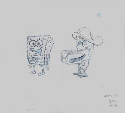 SpongeBob Production Drawing - Image 1 of 2