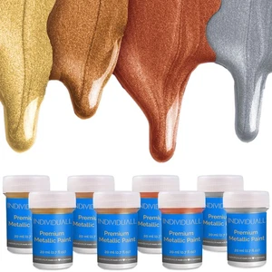 individuall Metallic Acrylic Paint Set - 8 Pack (20 mL) Standard Metallic Paints - Bild 1 von 7