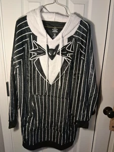 Nightmare Before Christmas Jack Skellington Minky Hoody Schlafsaal Nachtwäsche XS S - Bild 1 von 6