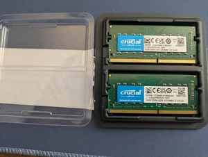 Crucial 32GB (2x16GB) DDR4 3200 MHz SODIMM Laptop Memory RAM (CT16G4SFRA32A) - Afbeelding 1 van 1
