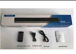 BS-28B Wireless Bluetooth Sound Bar Speaker Home Theater Soundbar (Black) - Picture 1 of 9