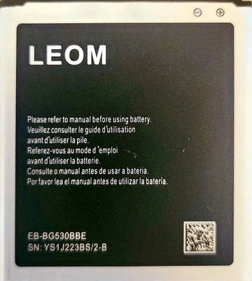 Batería de repuesto Samsung para Galaxy J3 2016 J320 EB-BG530BBC 2600mAh por LEOM  Foto 1 de 3