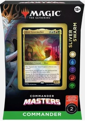 Magic Commander Masters "Sliver Swarm" Deck English Sealed Mazzo Sigillato  - Immagine 1 di 4