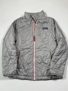 Patagonia Nano Puffer Jacket Kids Large Size 12 Full Zip Diamond Quilted 68006 - Picture 1 of 10