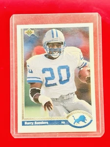 1991 Upper Deck #444 Barry Sanders NFL Detroit Lions Football Card 😎 - Bild 1 von 2