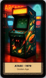 2025 Zendecks ASTEROIDS Classic Video Games art card Free Ship - Picture 1 of 2