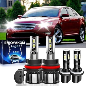 For Ford Taurus 1992-2007 LED Headlight Hi/Lo + Fog Light Bulbs Kit Combo White - Foto 1 di 16