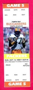 FULL TICKET! 10/14/90 PACKERS/BUCCANEERS - Picture 1 of 1