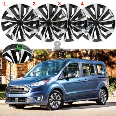 4x For Ford Transit Connect Van 2010-2013 15" Wheel Covers Hub Caps Full Rim Hub Foto 1 de 4