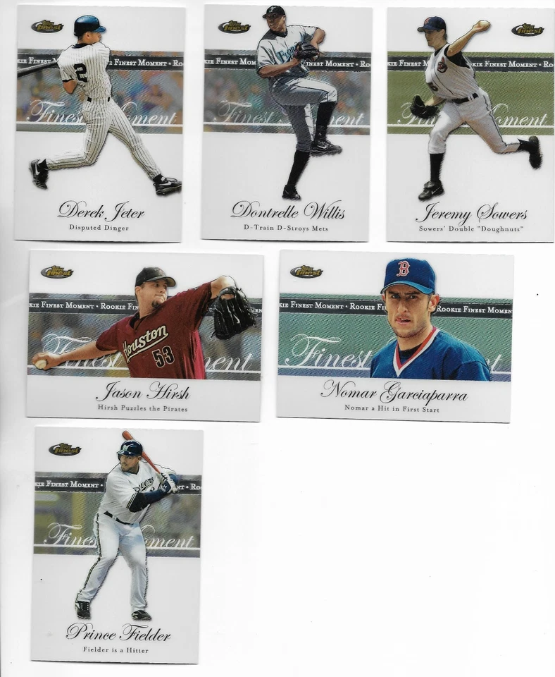 2007 Topps Finest ROOKIE FINEST MOMENTS Pick-A-Card Fielder Beltran NOMAR Willis - Image 1 of 1