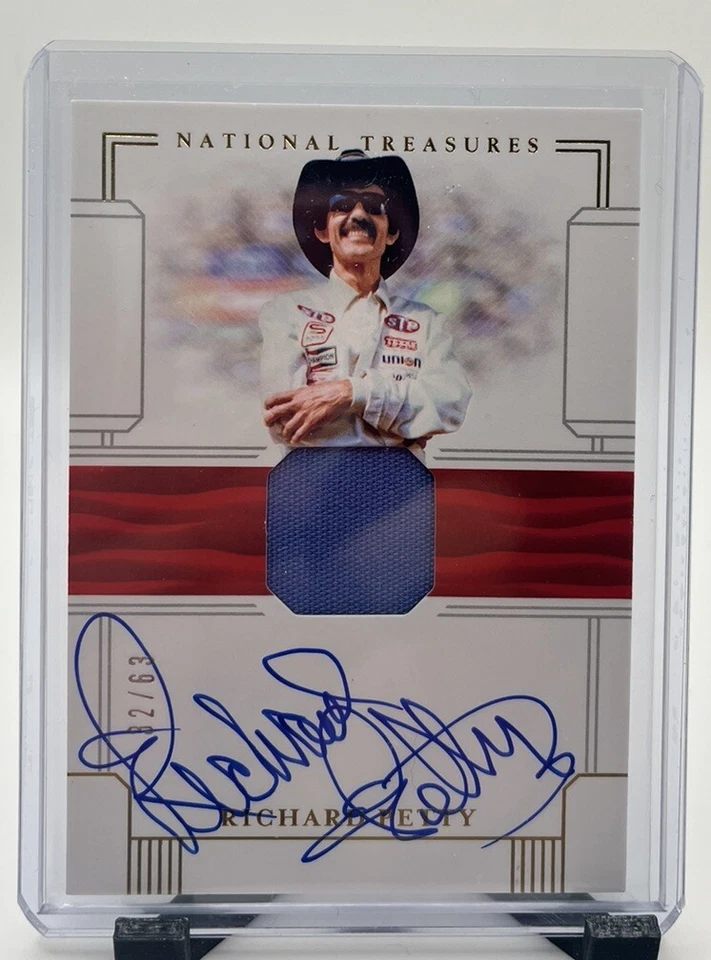 Richard Petty /63 Auto Relic 2020 National Treasures Racing FS-RP NASCAR HOF - Image 1 of 3
