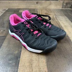 Asics Gel Challenger 11 Women Sz 7 Tennis Pink Black Sneakers - Picture 1 of 10