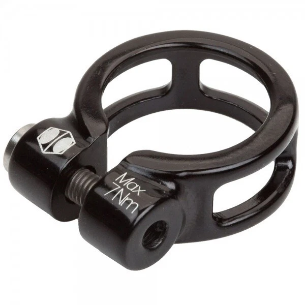 Abrazadera de tija de sillín Box one bmx, OLDSCHOOL SE BMX GT HELIX FIJA ABRAZADERA DE 1" NEGRA NUEVA Foto 1 de 1