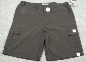 Lee Shorts Mens 46x12 Cargo Big Tall Performance Stretch Cell Phone Pocket Black - Picture 1 of 14