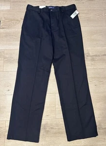 Izod American Chino Pants Men’s 34x33.5 Wrinkle Free Smooth Touch Black - Picture 1 of 12