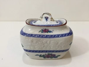 Rare Antique Copeland Late Spode Sugar Bowl w/Lid, 3 3/4" High x 4" Wide x 3" D - Picture 1 of 7