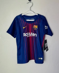 NWT Nike 17-18 Barcelona Home Youth Soccer Kit / Jersey - 24-36 Months - BC002 - Picture 1 of 7