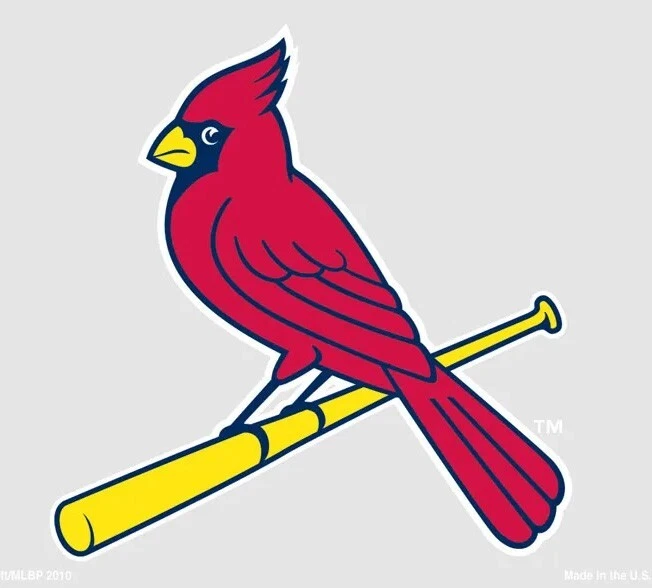 St. Louis Cardinals 3 x 4 Inch Bird on Bat Multi-Use Decal - Image 1 of 1