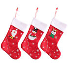 3 Pcs Christmas Favors Candy Gifts Cute Stockings Utenciles