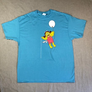 Birdie the Early Bird T-Shirt Mens XL Blue Crew McDonalds Gildan EUC - Picture 1 of 8