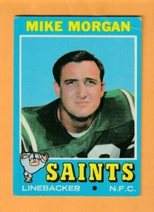 Mike Morgan New Orleans Saints 1971 Topps #57 LSU Tigers Natchez MS Creased - Picture 1 of 2