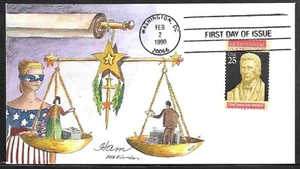 1989 SUPREME COURT FDC - HAND PAINTED by "HAM" - Picture 1 of 1