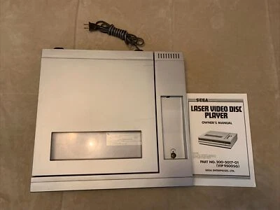 Reprodutor de disco de vídeo e manual Sega muito raro - Imagem 1 de 4