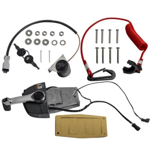 Single Lever Remote Throttle Control Box Top Mount for Johnson Evinrude 1996-UP - Bild 1 von 12