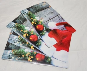 Placemats Santa Hat Christmas. Placemats. Set of 4. - Bild 1 von 6