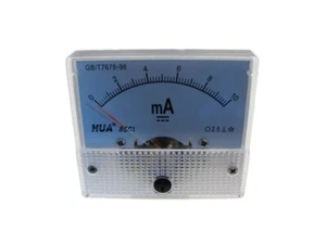 Panel de aguja analógico DC 0-10mA amperímetro de corriente CC 85C1 - Imagen 1 de 2