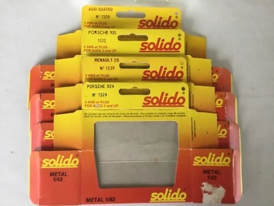 SOLIDO 3 BOÎTES VIDES AUDI QUATRO + PORSCHE 924 + PORSCHE 935 1/43 - Photo 1/2