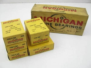 Michigan 1128P-002 Engine Main Bearings .002" 1961-1963 Pontiac Tempest 194.5 - Picture 1 of 3