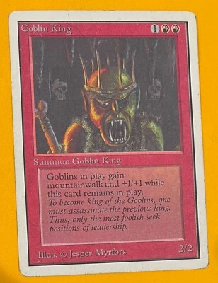 MTG GOBLIN KING Unlimited (OldManMTG 007-277) - Image 1 of 2