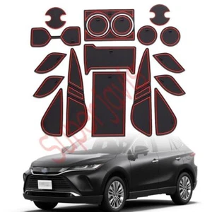 Alfombrillas de goma antideslizantes interiores para puerta para Toyota Harrier 2020-2022 - Imagen 1 de 12