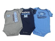 Maine Black Bears Official NCAA Baby Infant Size 3 Piece Creeper Combo Set New
