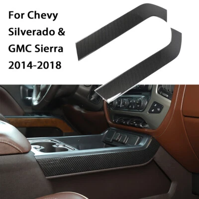 Console Gear Shift Side Panel Cover Trim For Chevy Silverado GMC Sierra 2014-18 - Image 1 of 4