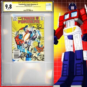 CGC 9.8 SS Transformers Comics Magazin #1 signiert von Cullen, Welker & Gilvezan - Bild 1 von 2