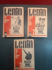 V.I. Lenin Selected Works in 3 Vols. 1st Ed. 1967 PB Printed in Moscow - Picture 1 of 14