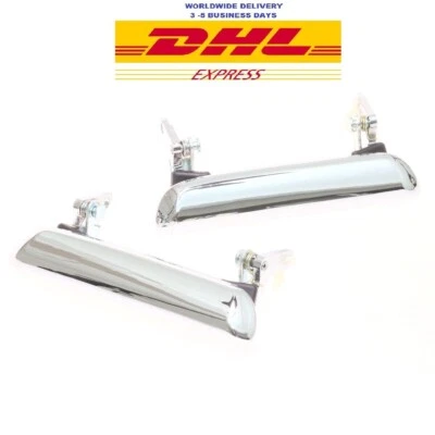 Par de manijas de puerta cromadas para Datsun 510 1300 1600 Fairlady 240Z 260Z 280Z Foto 1 de 4