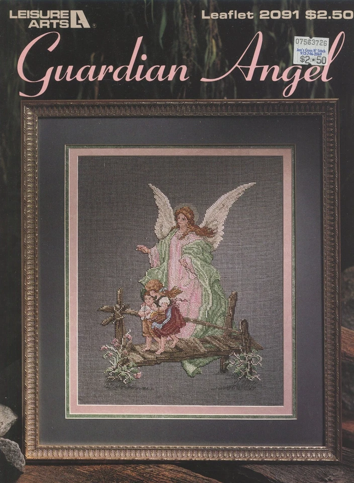 Leisure Arts Guardian Angel Cross Stitch Pattern Leaflet - Image 1 of 1