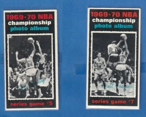1970-71 Topps Baloncesto Juego de Campeonato de la NBA 5 Bradley 172, Juego 7 Frazier 174 - Imagen 1 de 2