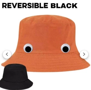 Sassy the Sasquatch- Orange Googly Eye Bucket Hat - The Big Lez Show - Picture 1 of 4